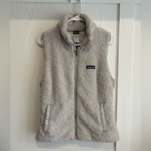 Patagonia Light Gray Fleece Vest Large
